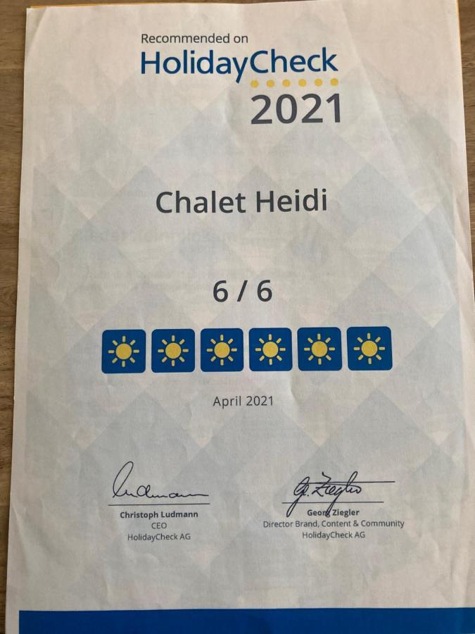 شقة Chalet Heidi Rotta المظهر الخارجي الصورة
